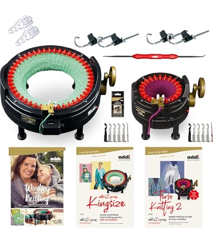 Amazon.com: addi I Want IT All Knitting Machine Pro Set: King Size